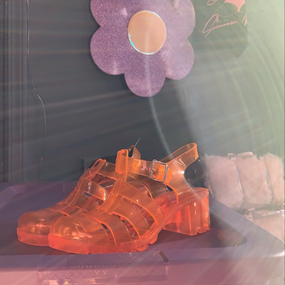 Orange Jellies with heel
